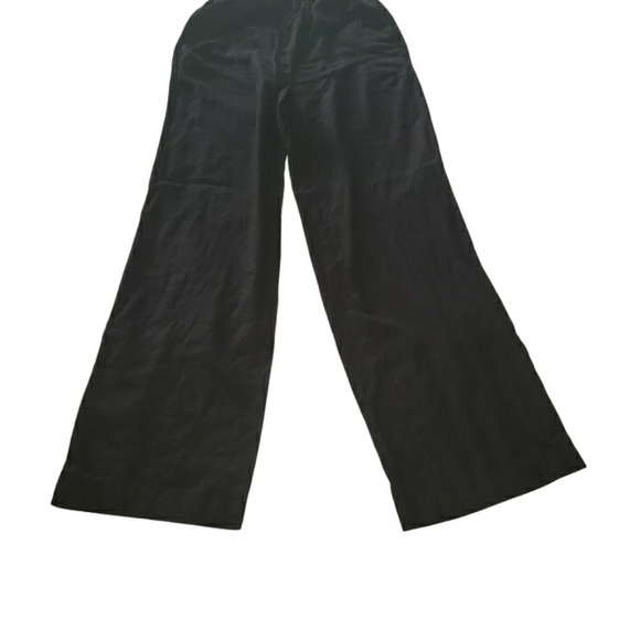 Cotton On wide leg relaxed pants with drawstring waist in black- 2 - Picture 3 of 7